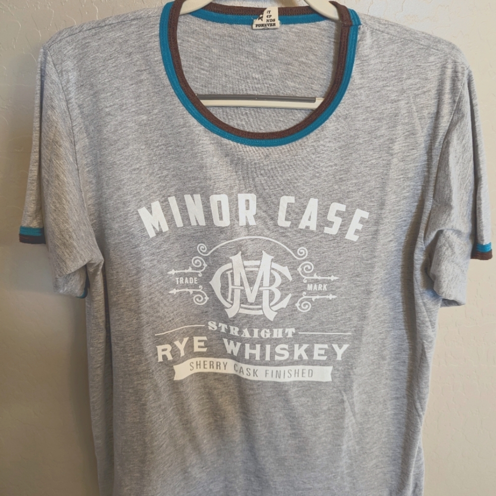 Limestone Distillers Minor Case Straight Rye Whiskey Retro Style Tee Size XL Men